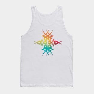 Rainbow geometric design 05 Tank Top